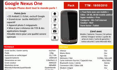 Nexus One chez SFR