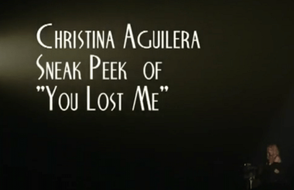 Christian Aguilera You Lost Me