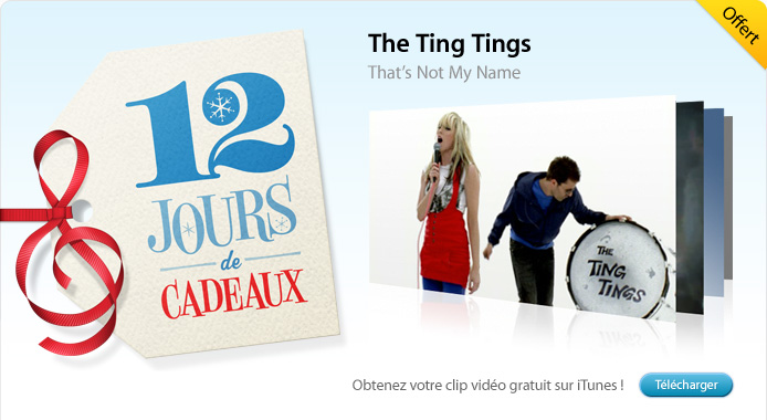 iTunes 12 jours de cadeaux