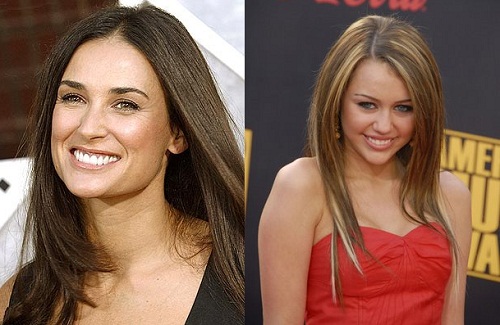 Demi Moore et Miley Cyrus Demi Moore et Miley Cyrus