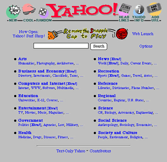 Yahoo en 1995