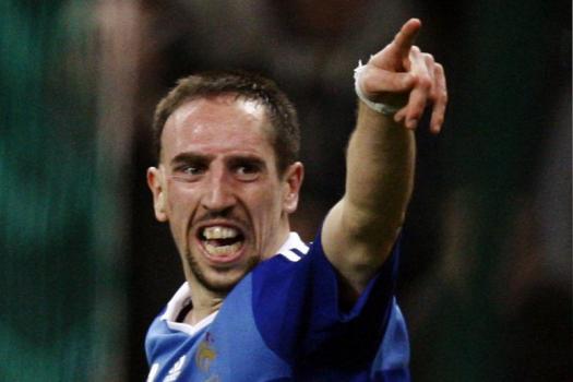 Franck Ribery soutenu par les français